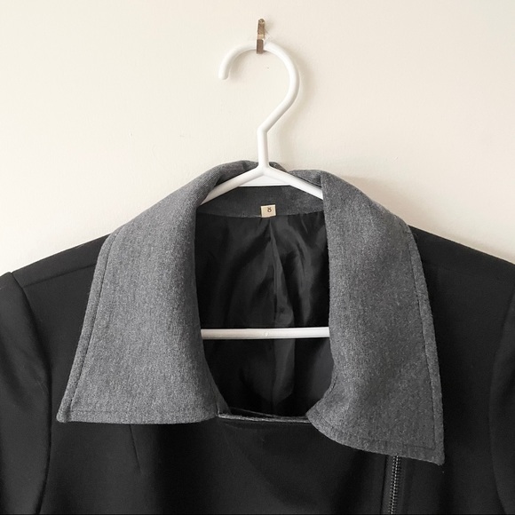 Stylish 2 Tone Zip Up Jacket - Picture 5 of 5